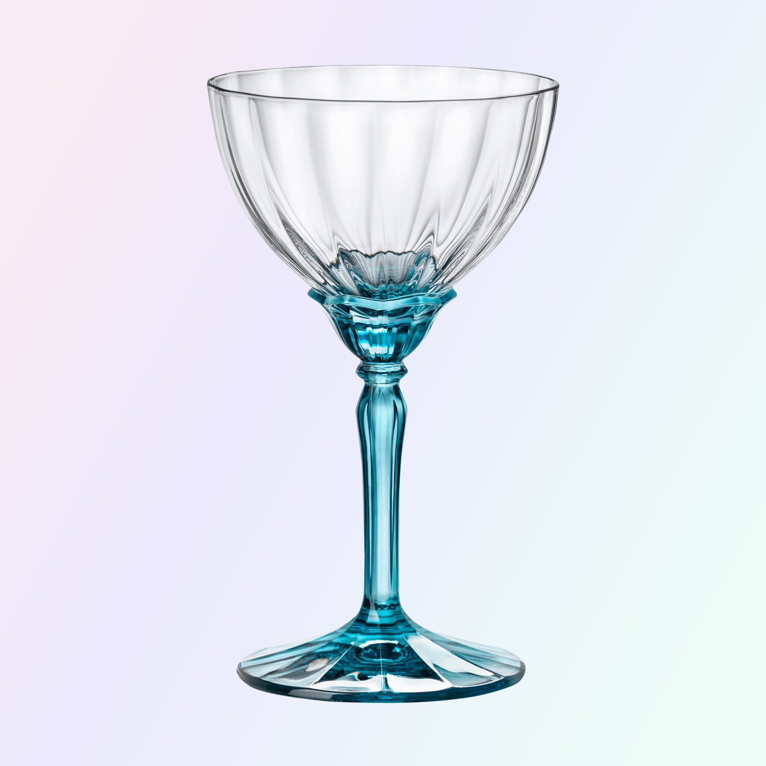 Bormioli Rocco Florian Champagneglas / Coupe 24 cl Licht Blauw - 4 Stuks
