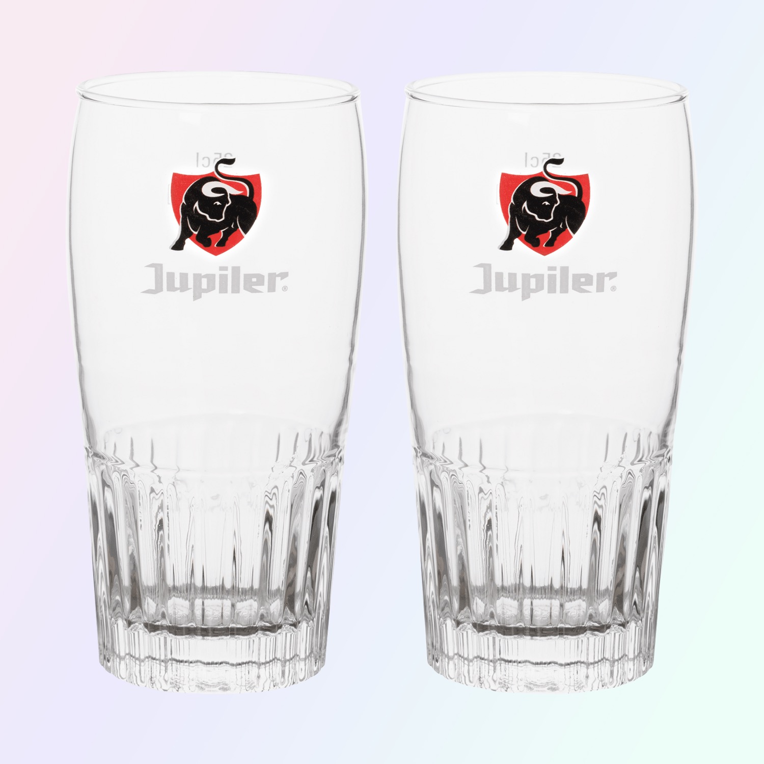 Belgian Beer Glasses Jupiler Bierglas 25 Cl - Giftbox - 2 Stuks