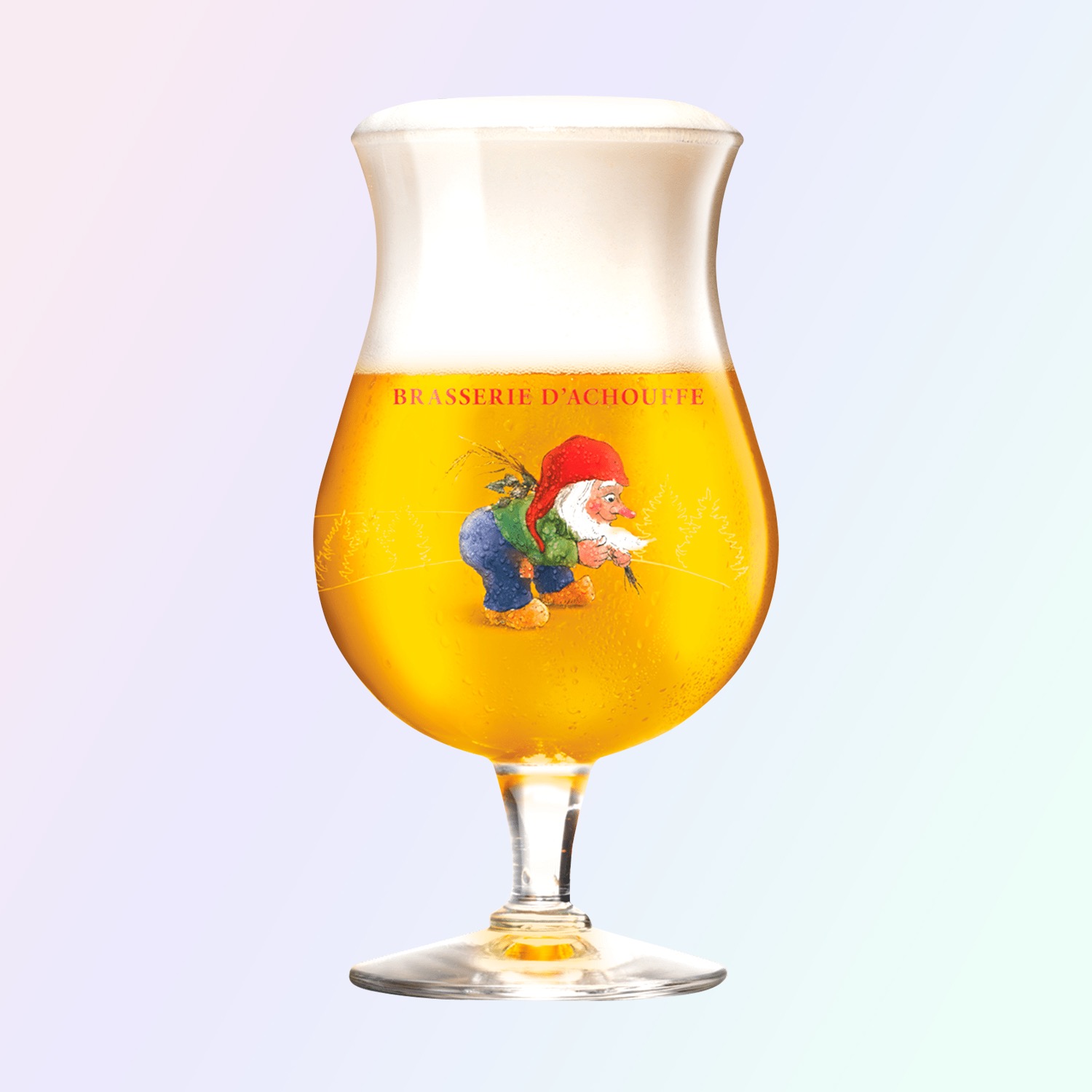 Belgian Beer Glasses La Chouffe Bierglas 33 Cl - Giftbox