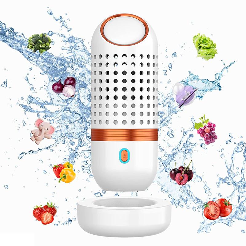 Exquisite Co., Ltd. Capsule Fruit- en Groentenreiniger Huishoudelijke voedselingrediënten Volautomatische steriliserende groentewasmachine wit