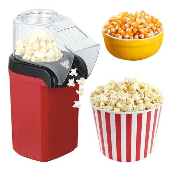 Amusedly Elektrische popcornmachine Hoge popsnelheid Krachtige 1200W Amerikaanse stekker BPA-vrij Voedselveilige mini-popcornmachine Keukenbenodigdheden US Plug zwart