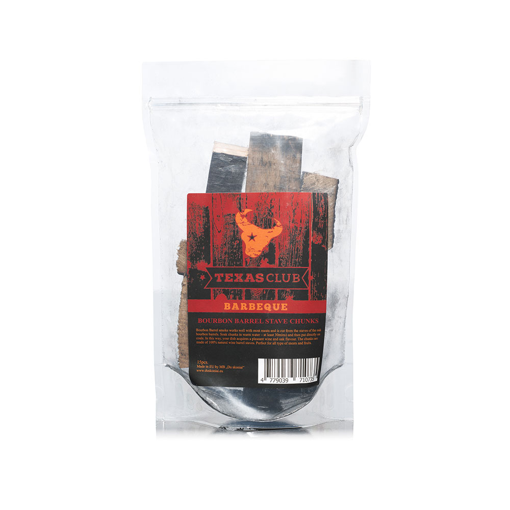 Texas Club Bourbon vat rookblokken, 15 stuks