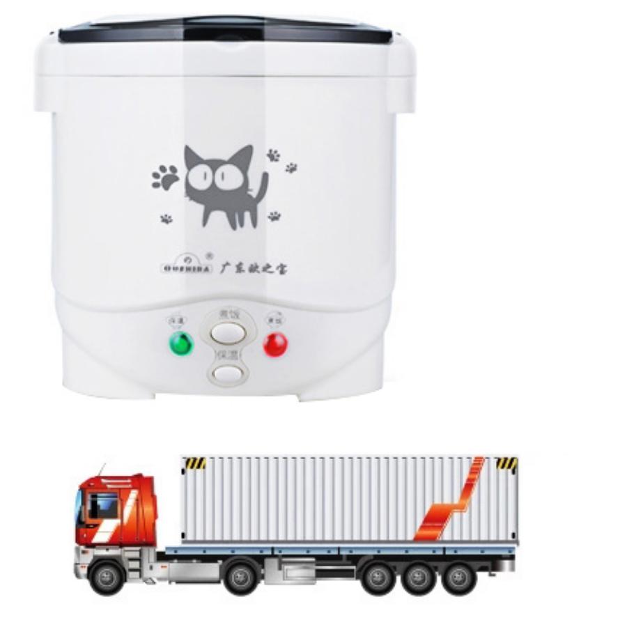 Marathon Elektrische Mini Rijstkoker Draagbare MultiCooker Auto Rijstkokers 12V 24V Pot Koken Machine Pannen voor Auto vrachtwagen 24V-1pcs