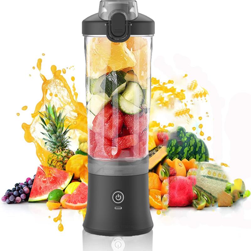 Refreshing Home Nieuwe draagbare blender 600ML elektrische sapcentrifuge fruitmixers 4000mAh USB oplaadbare smoothie mini blender persoonlijke sapcentrifuge colorf