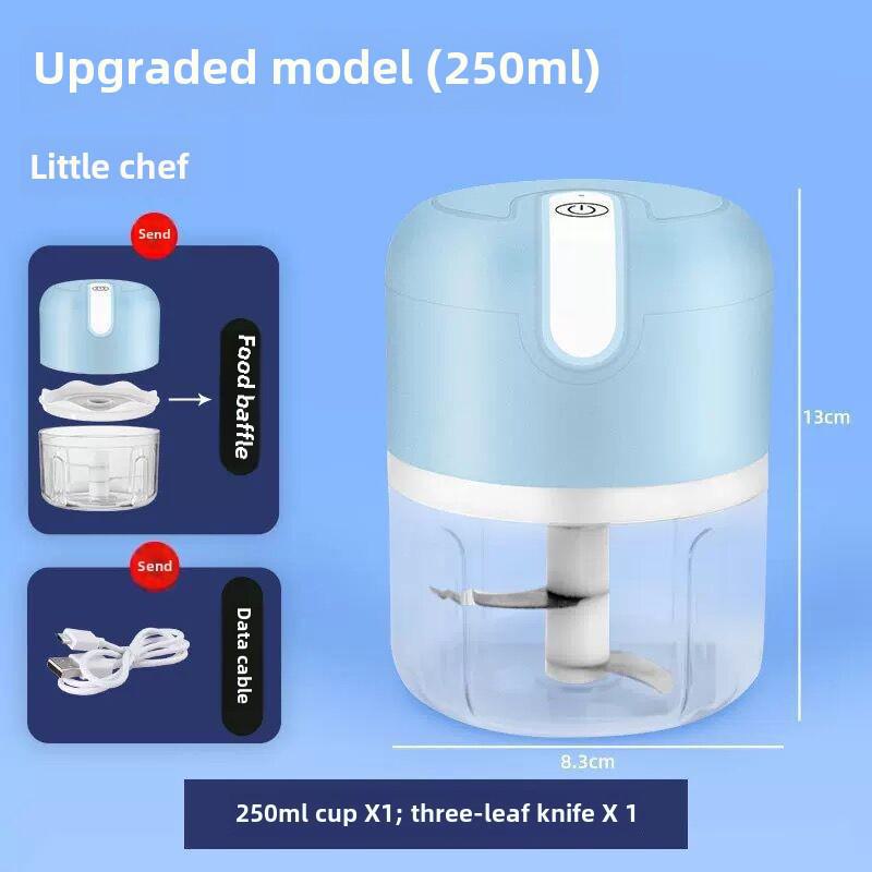 Perfect choice for your home Elektrische knoflookpastamaker en multifunctionele voedselmolen: Kleine knoflookpers voor babyvoeding en vlees. 250ml