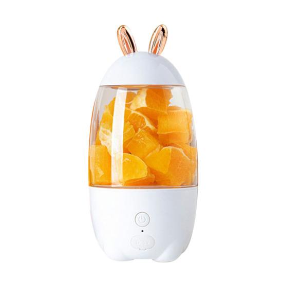 Darling Women Boutique A Mooie konijn oplaadbare sapcentrifuge huishoudelijke draagbare USB-beker fruitmengmixer wit