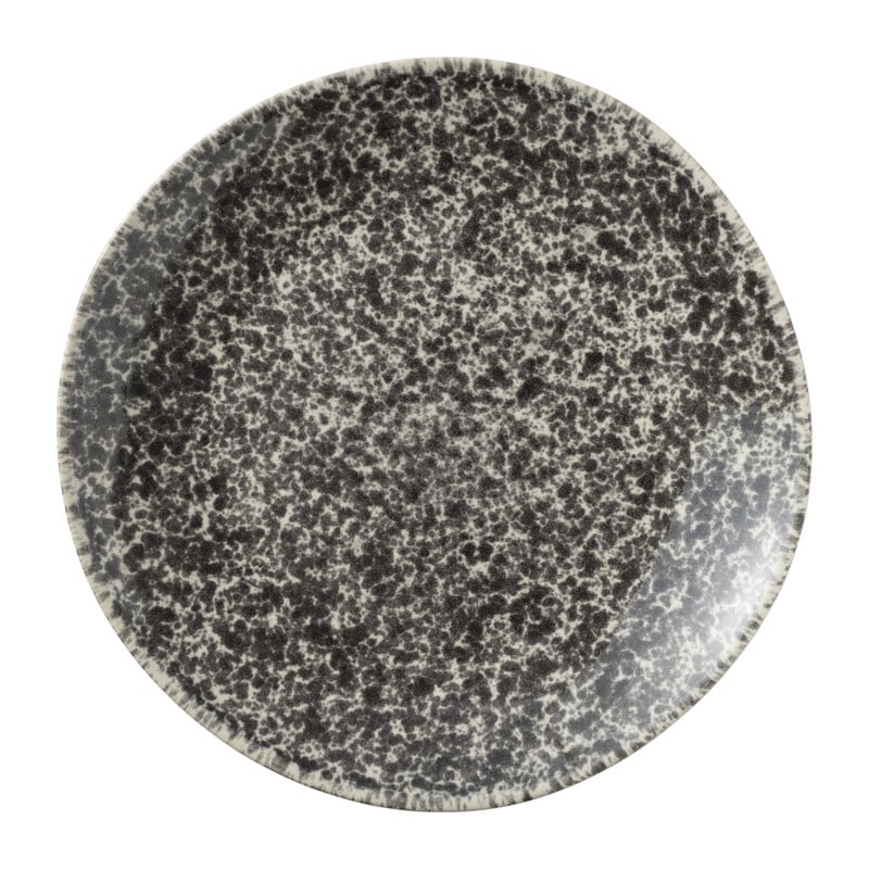 Xenos Dinerbord Roots - zwart/wit - ø27.5x3 cm