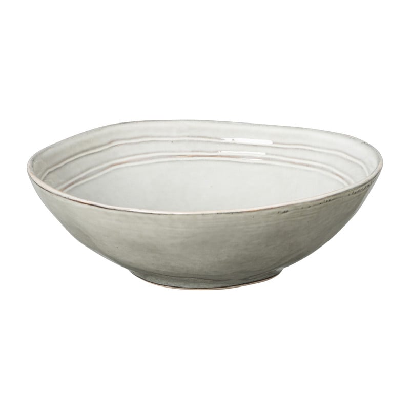 Xenos Diep bord Toscane - grijs - ø19 cm