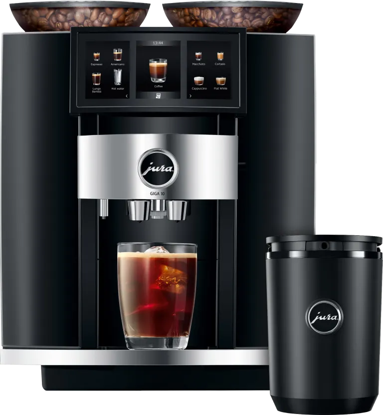 Jura GIGA 10 Diamond Black (EA) + melkkoeler