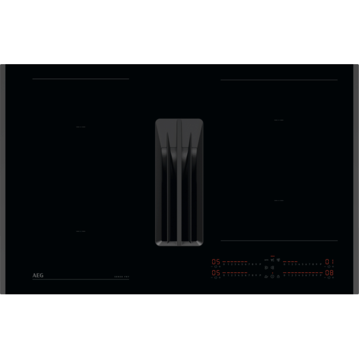 AEG Kookplaat met afzuiging - 7000 ComboHob SenseFry 80 cm NCH84C23FB