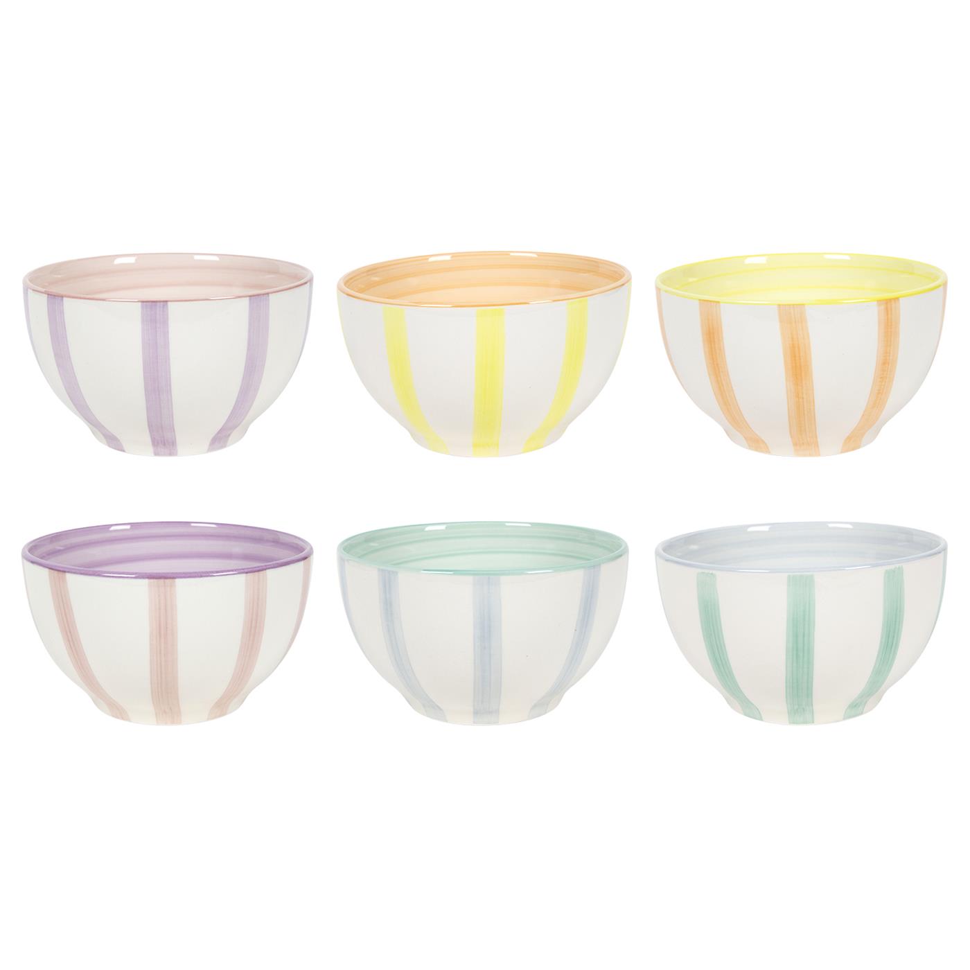 Merkloos Schaal 2-tone doos a 6 stuks Ø14cm