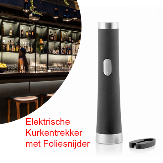 Dealrunner Elektrische Kurkentrekker met Foliesnijder