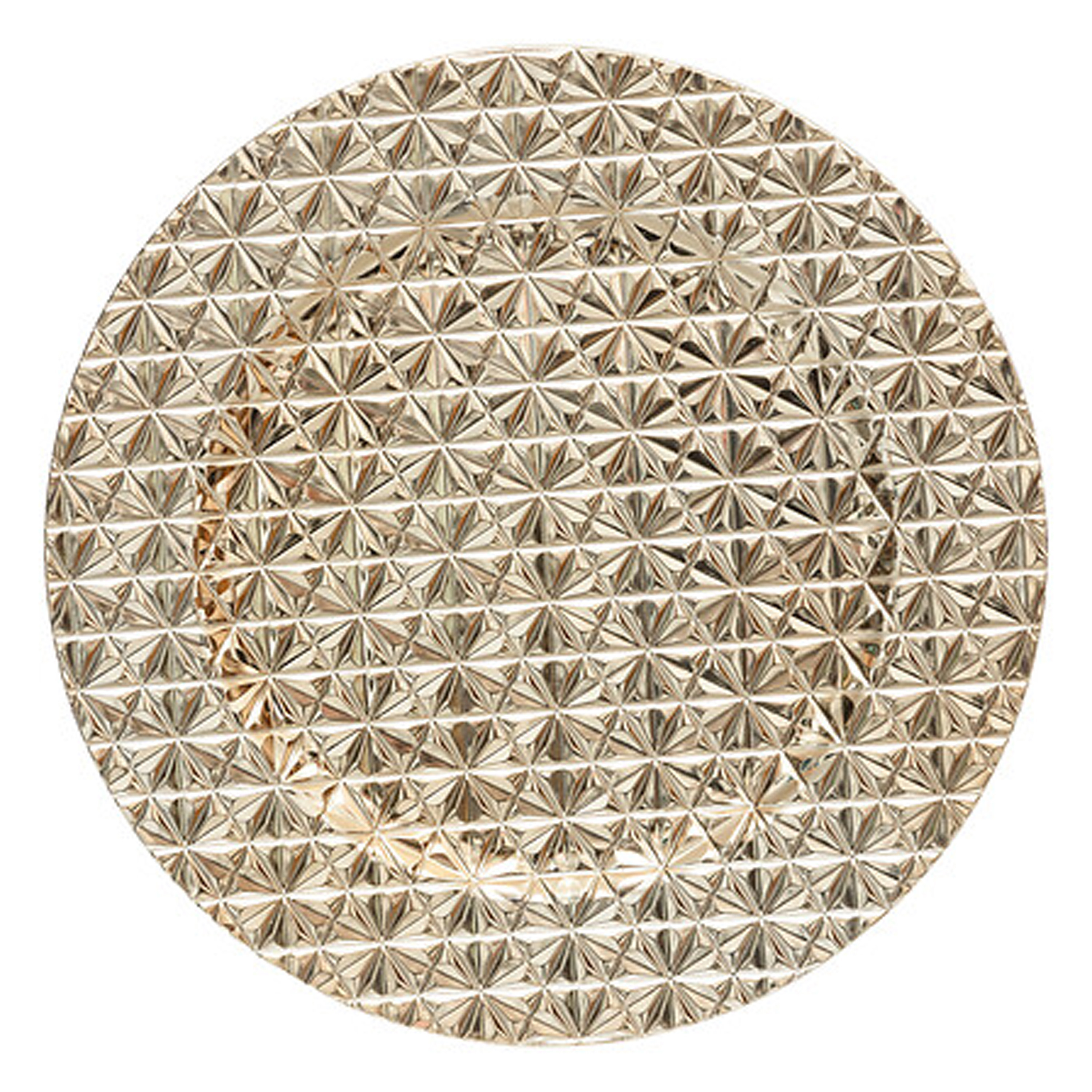 Feeric lights & Christmas Kaarsenbord/onderbord - goud - D33 x H1,5 cm -
