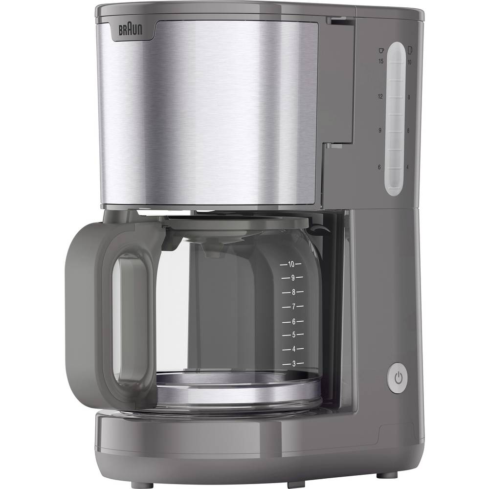 Braun KF 1500 GY Koffiezetapparaat Grijs Capaciteit koppen: 10