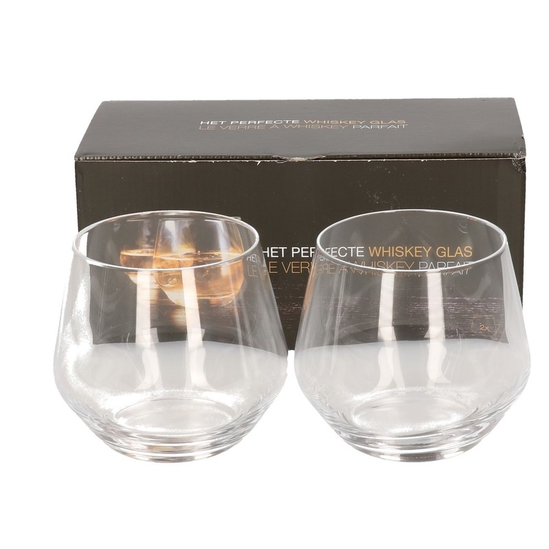 Luminarc Whisky glazen - 2x stuks - transparant - glas - 360 ml -