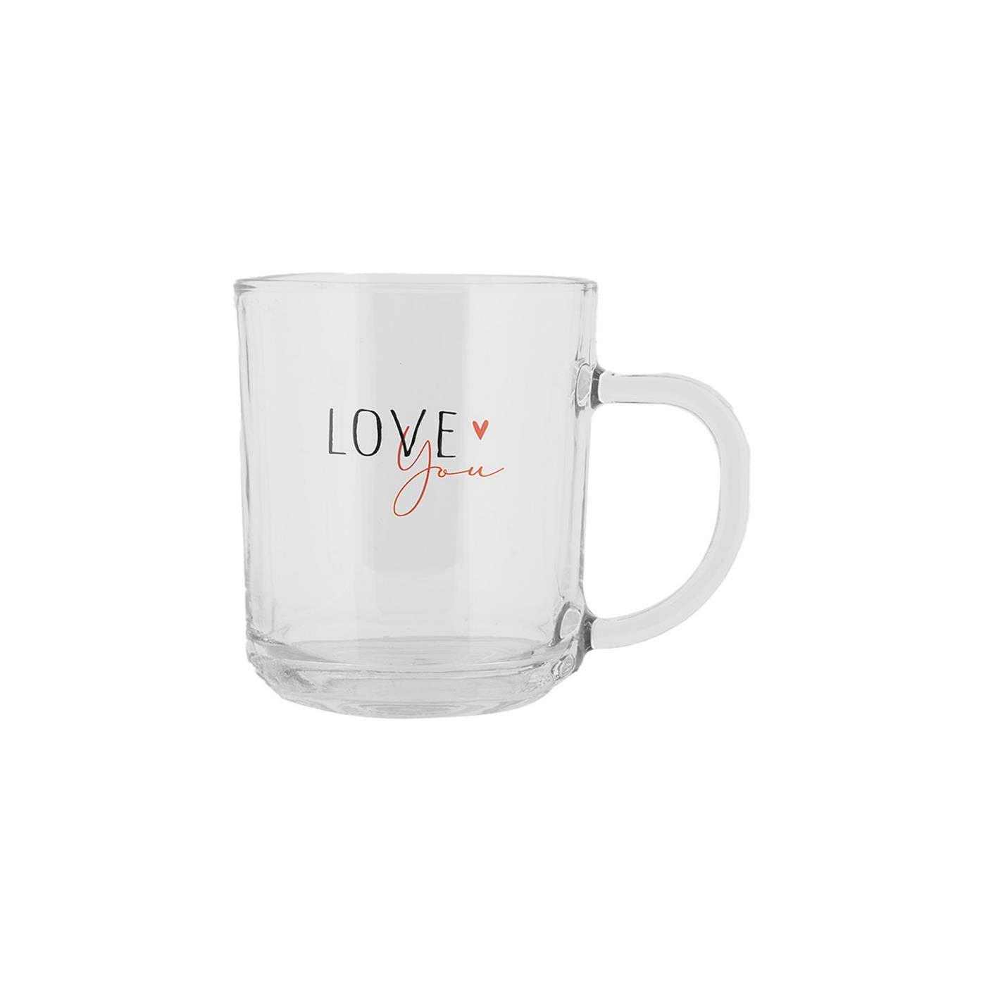 Clayre & Eef Theeglas 11x8x9cm 200ml