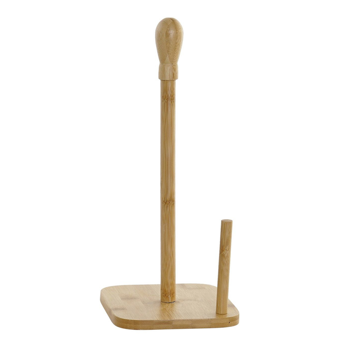 Items Keukenrol houder - bamboe hout - 15 x cm - papier rollen dispenser -