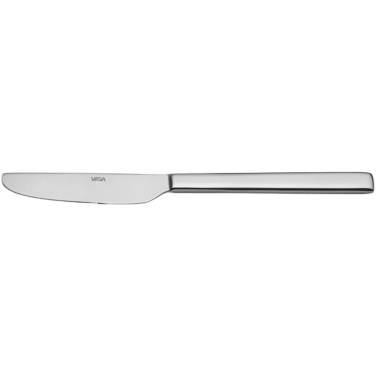 Vega Voorgerecht-/dessertmes Decaso; 19.2 cm (L); zilver, Handvat zilver; 12 stuk / verpakking