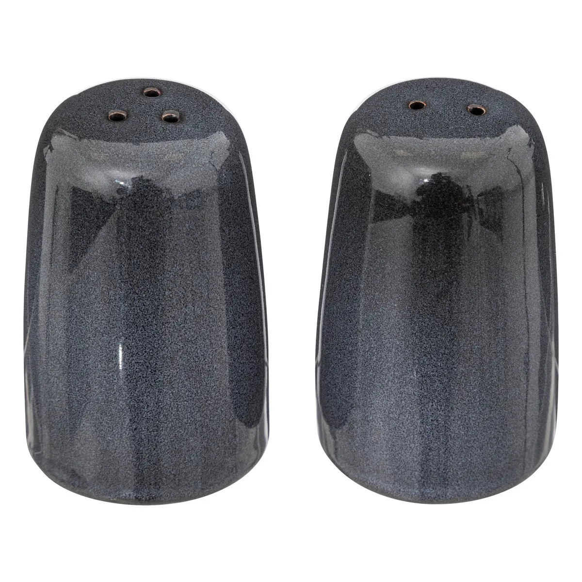 Secret de Gourmet Peper en zout stel Blue stone - keramiek - donkerblauw - 4 x 8 cm -