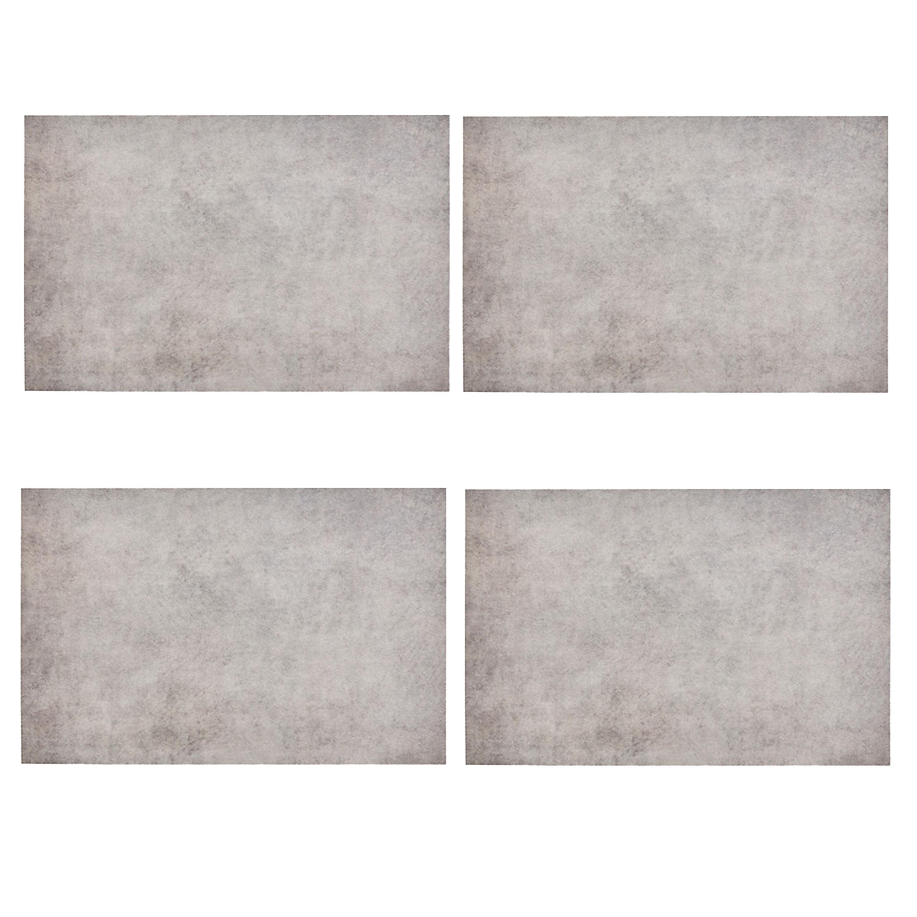 Secret de Gourmet tafel placemats - 8x - Natuursteen look - grijs - 45 x 30 cm - Tafel onderleggers -