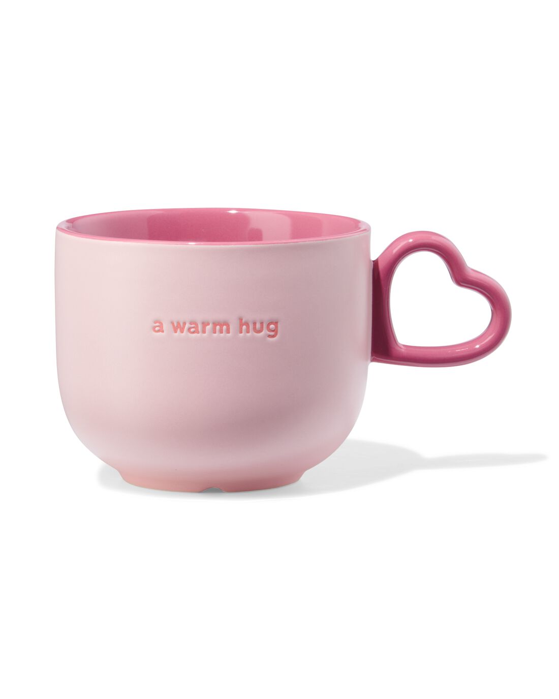 HEMA Mok 480ml Keramiek Met Hartjesoor Lila