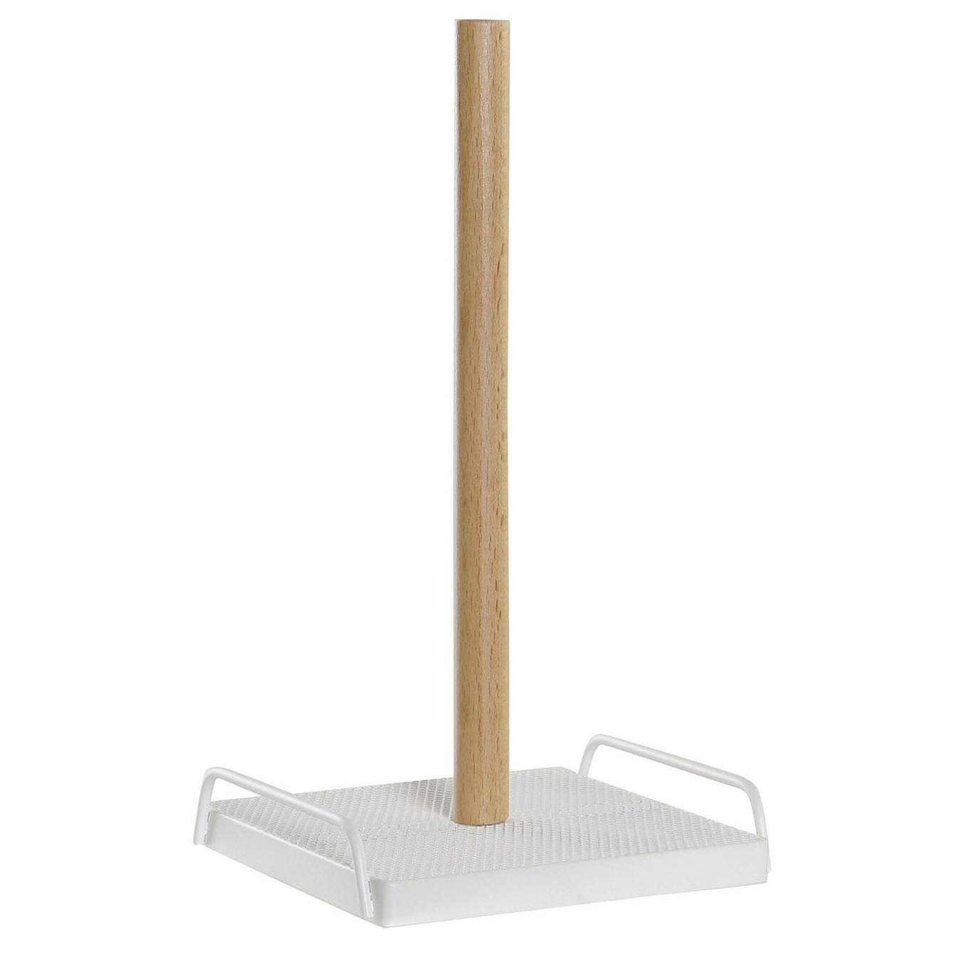 Items Keukenrolhouder - wit - 16 x 30 cm - Keukenpapier - keukenrol houders - van hout -