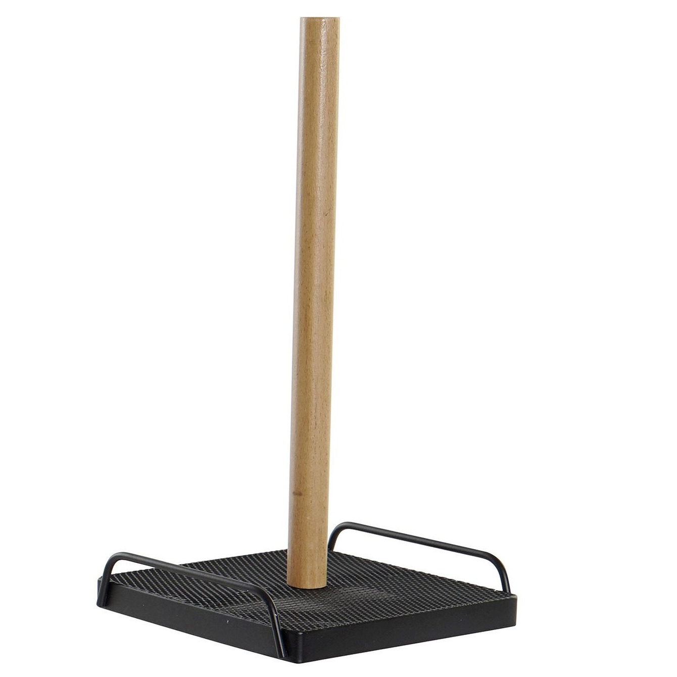 Items Keukenrolhouder - zwart - 16 x 30 cm - Keukenpapier - keukenrol houders - van hout -