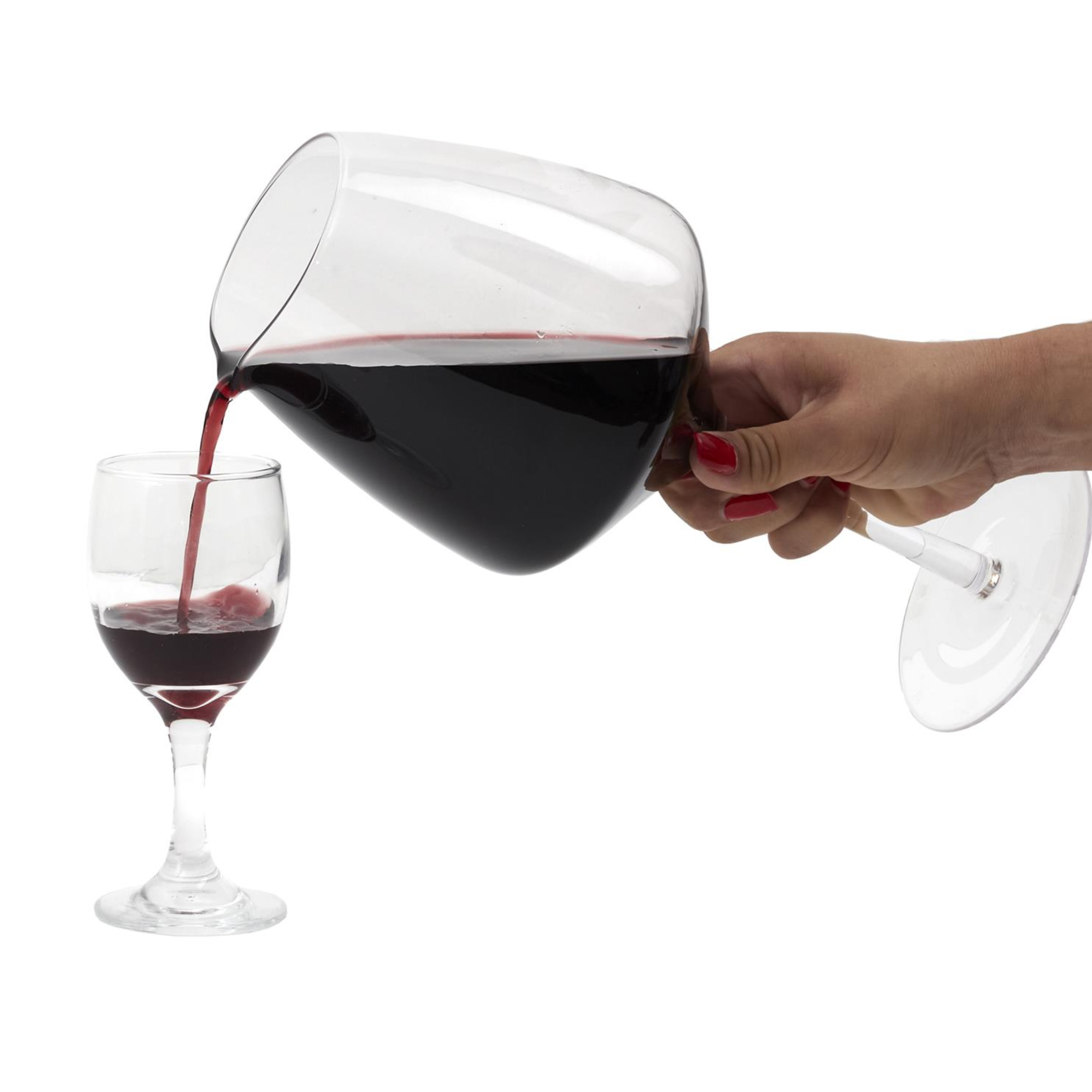 Home Deco Factory Wijnkaraf - 1.6L - H30 cm - glas - wijnglas - karaf -