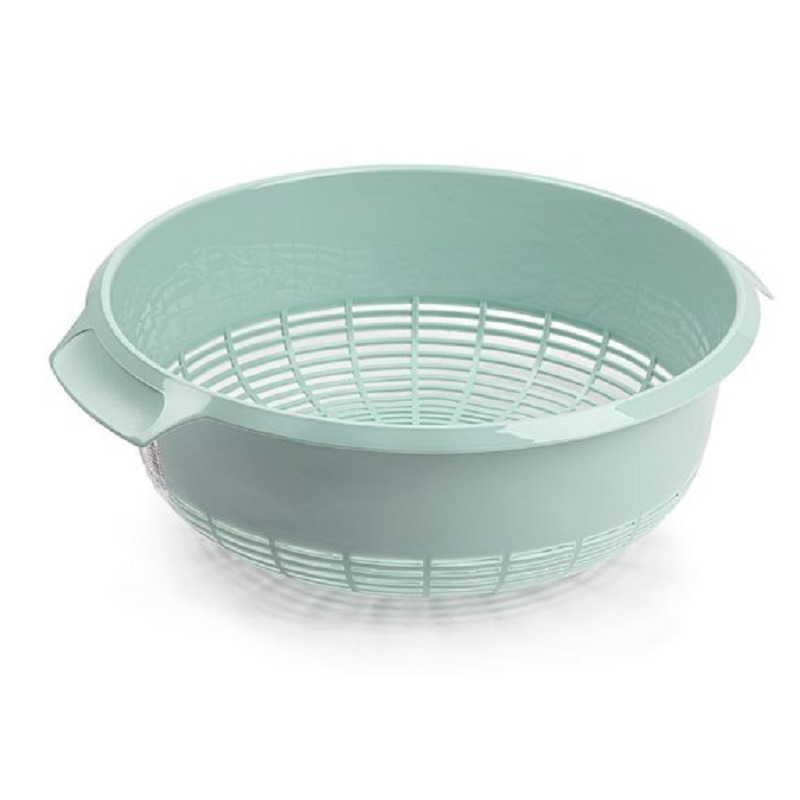 PlasticForte keuken vergiet - kunststof - 27 x 10 cm - mintgroen - Keuken accessoires -