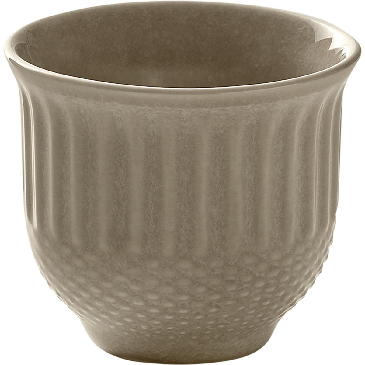 HEART&SOUL Beker Pine Relief 0,3l; 300 ml, 9x8 cm (ØxH); beige; 6 stuk / verpakking