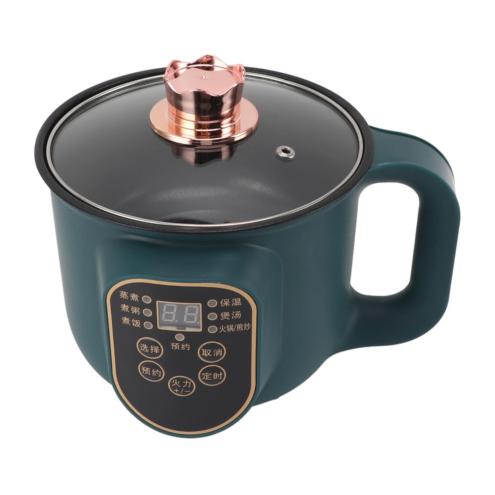Houspace 1.8L Elektrische Hot Pot Intelligente Reservering Kleine Elektrische Kookplaat Non Stick 600W voor Pasta Soep St EU