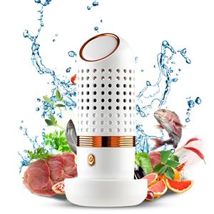 TOMTOP JMS Fruit- en groentewasmachine OH-ionenreiniging Diepe reiniging om de houdbaarheid van fruit en groenten te verlengen wit