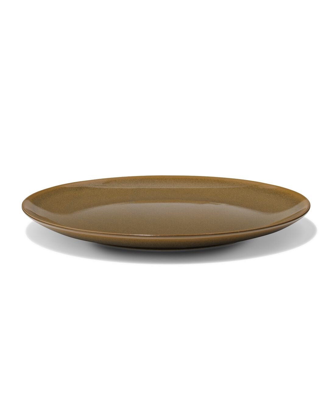 HEMA Dinerbord Ø26.4cm Monaco reactief glazuur donkerbruin (donkerbruin)