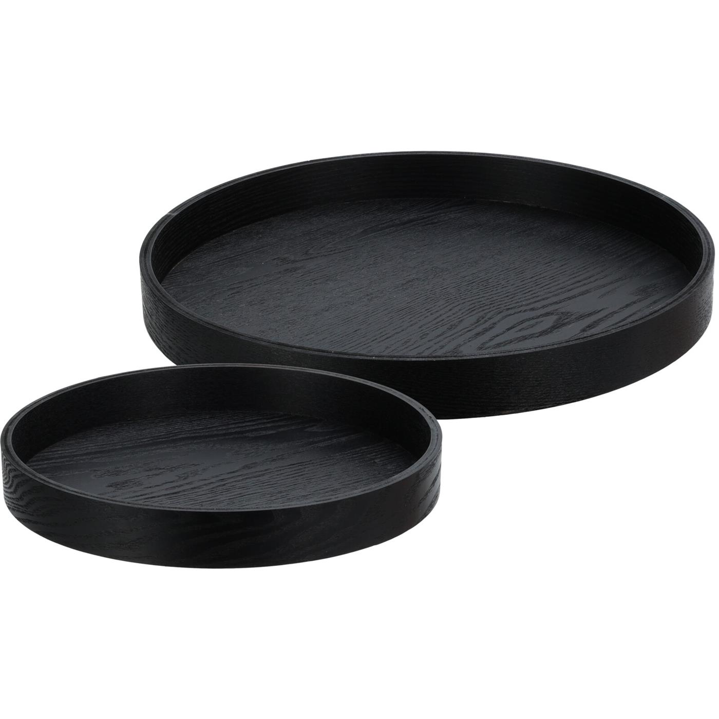 Home & Styling Dienbladset 2-delig zwart mdf