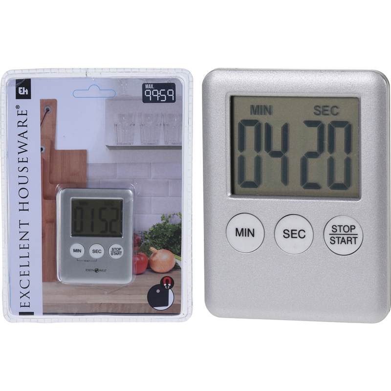 Excellent Houseware Kookwekker 70x55x10mm zilver