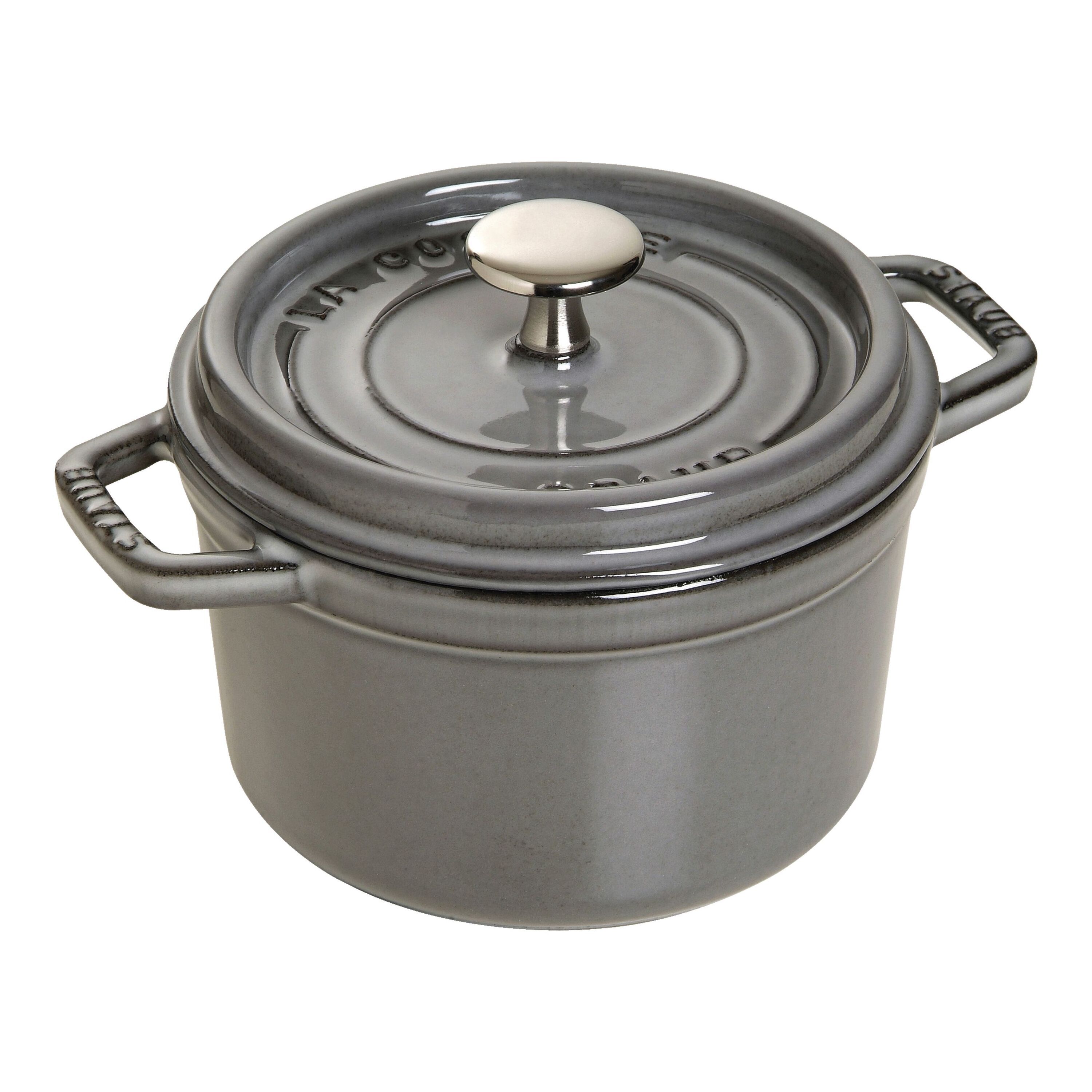 Staub La Cocotte Cocotte 14 cm / 800 ml, Rond, Grafietgrijs - La Cocotte - 