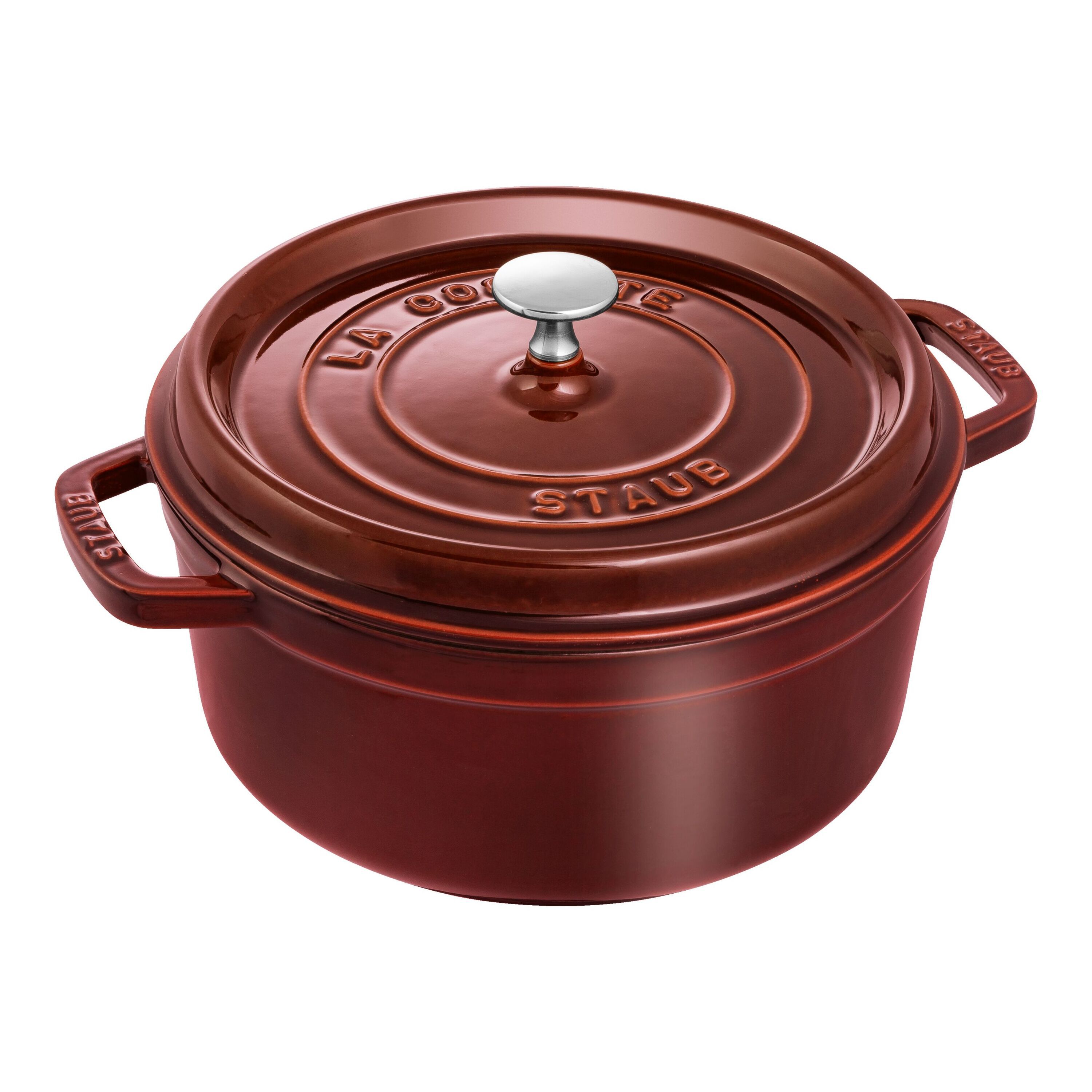 Staub La Cocotte Cocotte 24 cm / 3,7 l, Rond, Grenadine rood - La Cocotte - 