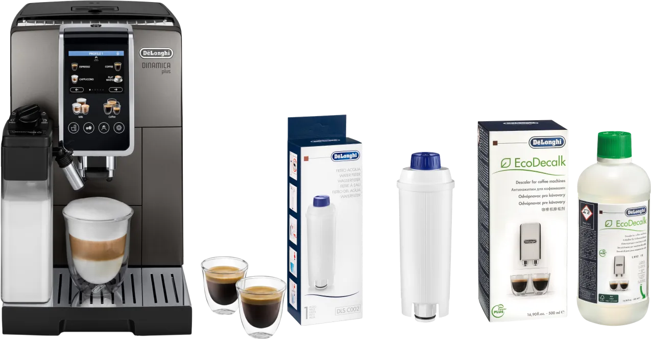 Delonghi De'Longhi Dinamica Plus ECAM380.95.TB + Onderhoudspakket