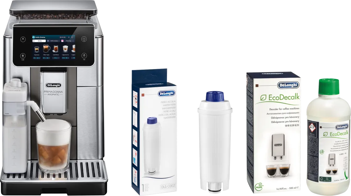 Delonghi De'Longhi PrimaDonna Aromatic ECAM630.75. + Onderhoudspakket