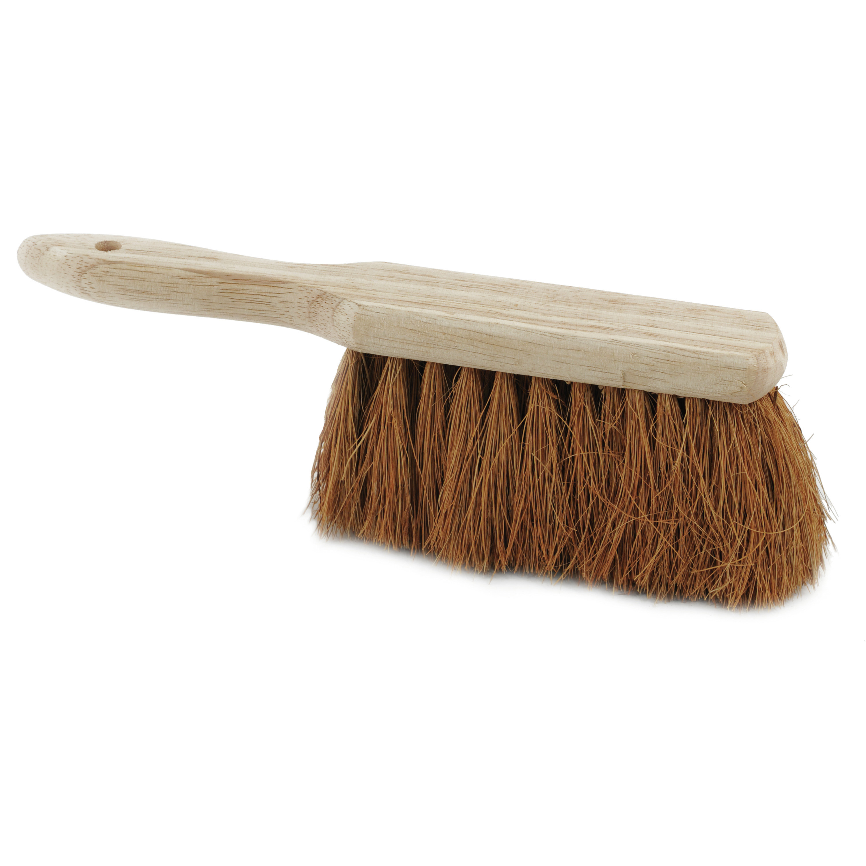 Benson Handveger stoffer van hout - kokosvezels - 28 cm - binnen en buiten - droog vuil opvegen -