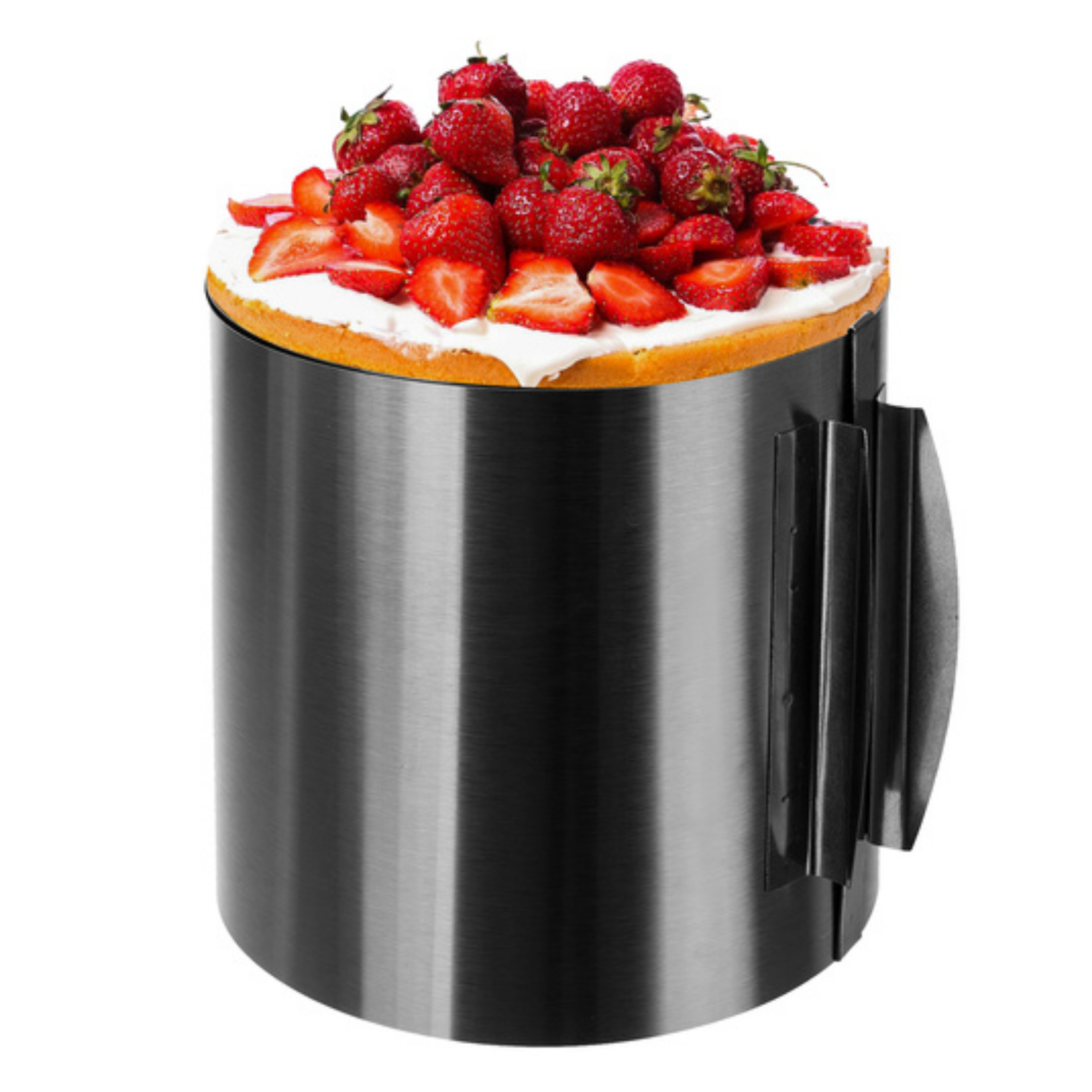 Ruhhy Taartvorm - RVS - zilver - H15 cm - diameter verstelbaar - bakvorm - cakevorm -