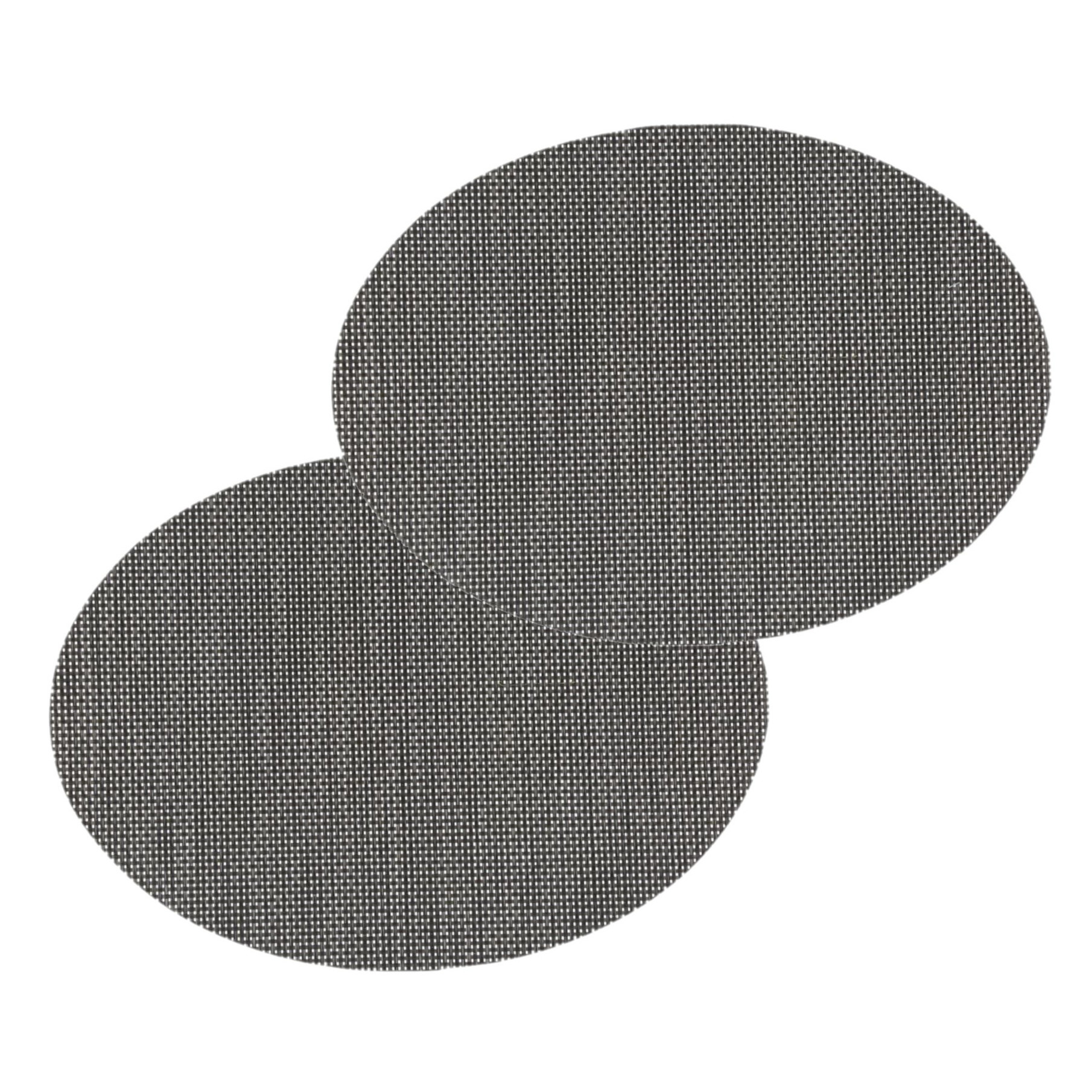 Secret de Gourmet Placemat Maoli - Set van 4x stuks - ovaal - zwart - x 35 cm - kunststof - onderlegger -