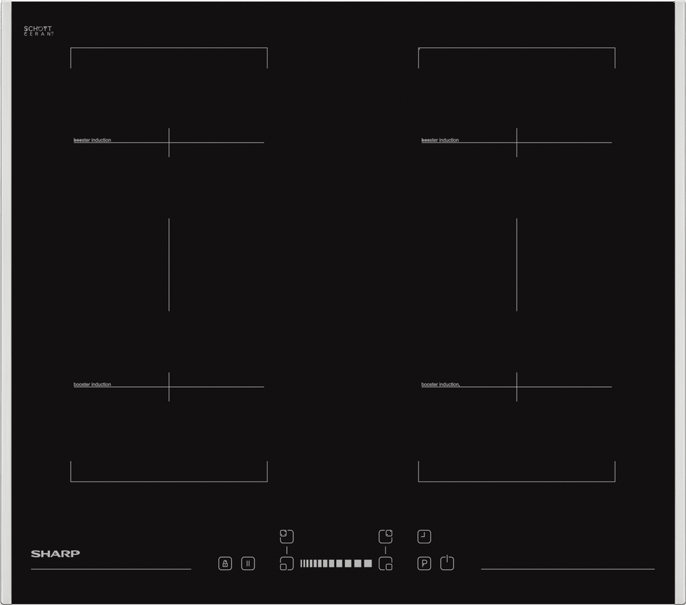 Sharp Kookplaat Inductie KH6I38FS00EU | Inductiekookplaten | 4974019143828