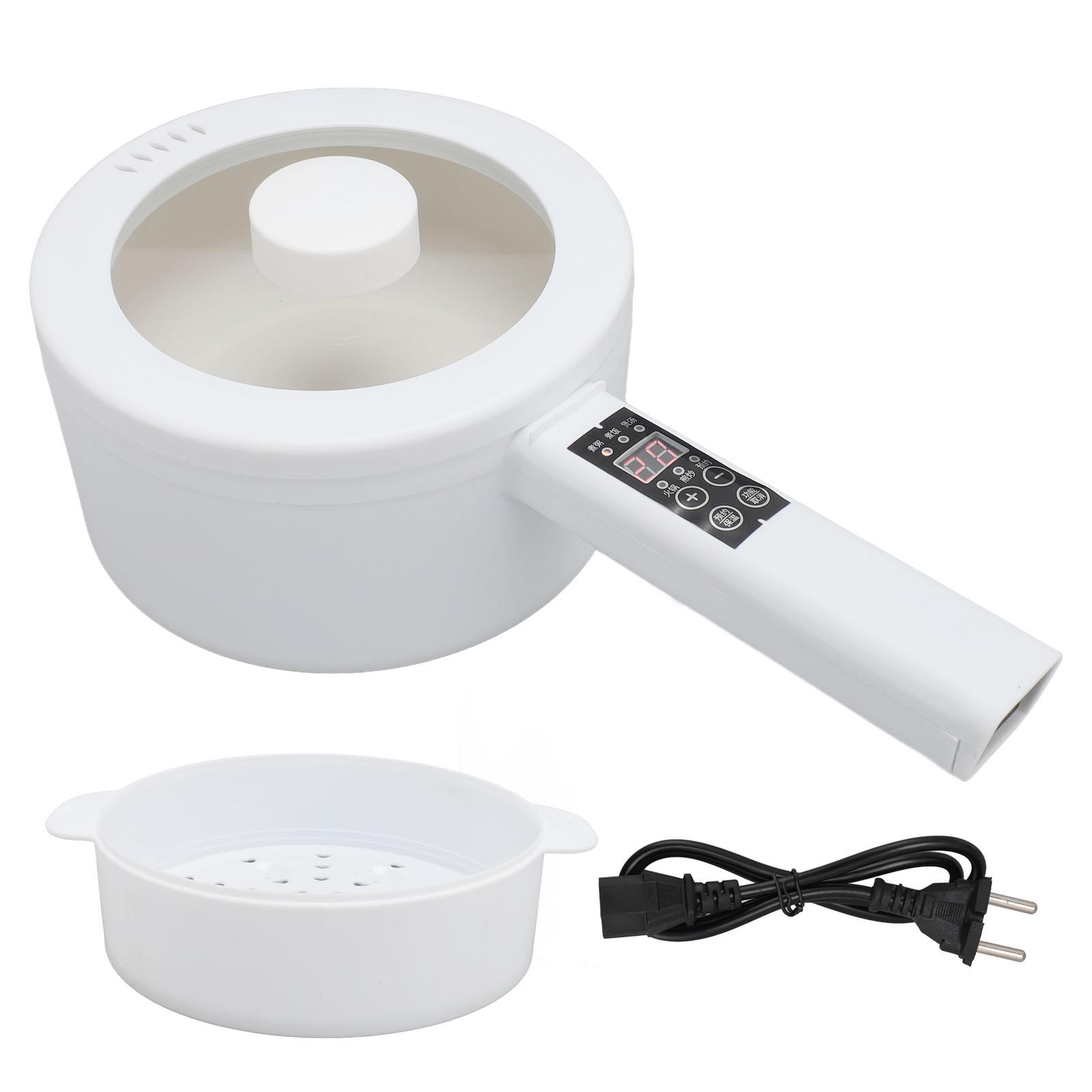 TOMTOP JMS Elektrische Kookpot met Stoominzet 600W 1.8L Lange Handgreep Draagbaar Multifunctioneel Noodle Kooktoestel L