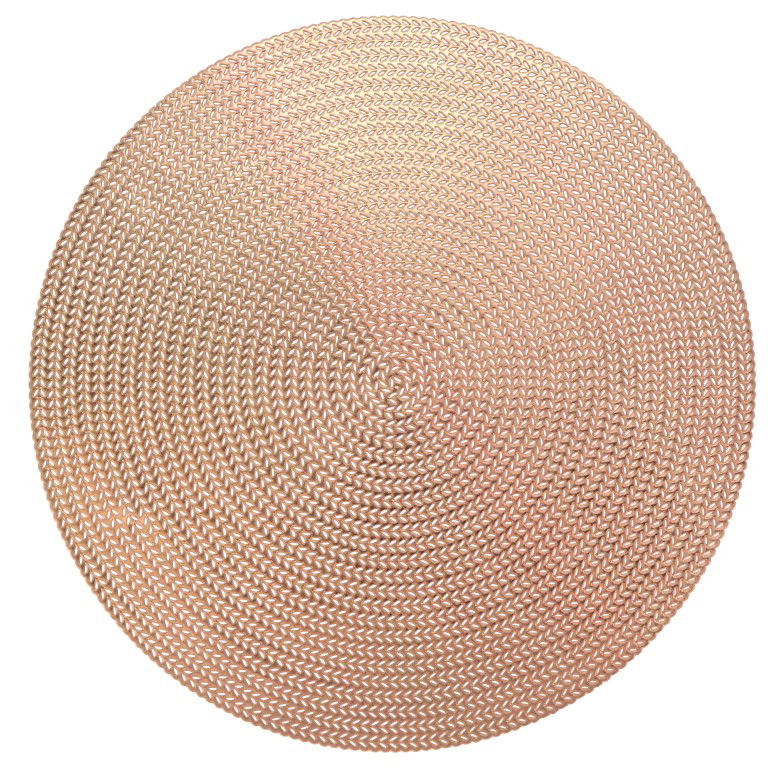 Unique living Placemat Thora d38cm koper  - 