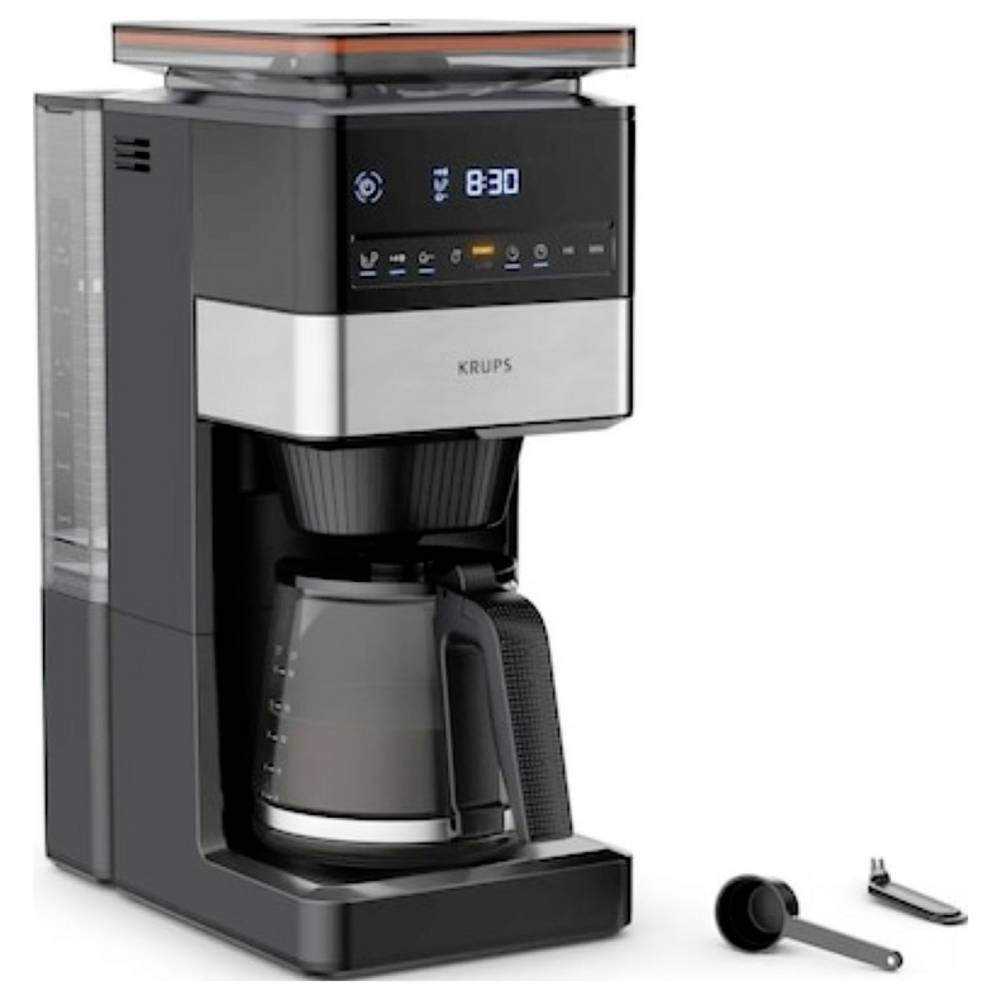Krups Filterkoffieapparaat KM8428 Grind Aroma XL, 1,5 l, Kegelmolen, digitaal bedieningspaneel, 1,5 l, 2 uur warmhoudfunctie