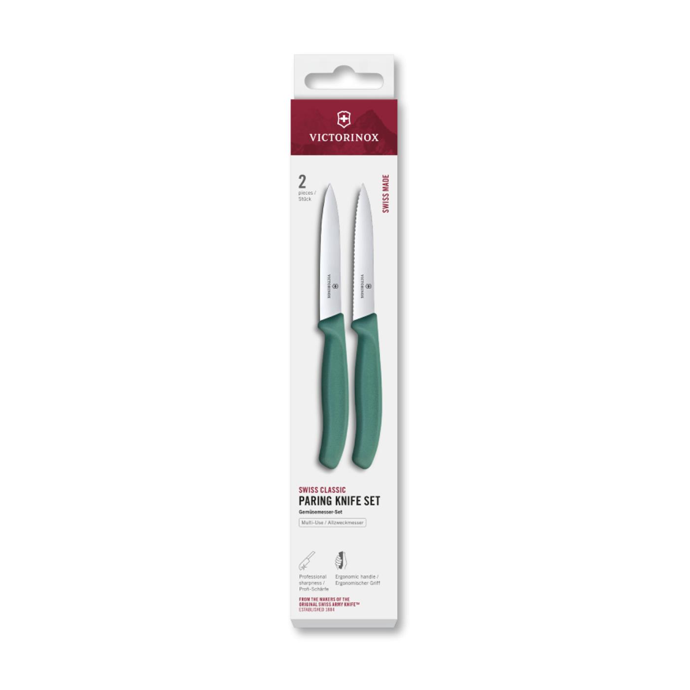 Victorinox Schilmesje 2 stuks groen 10cm