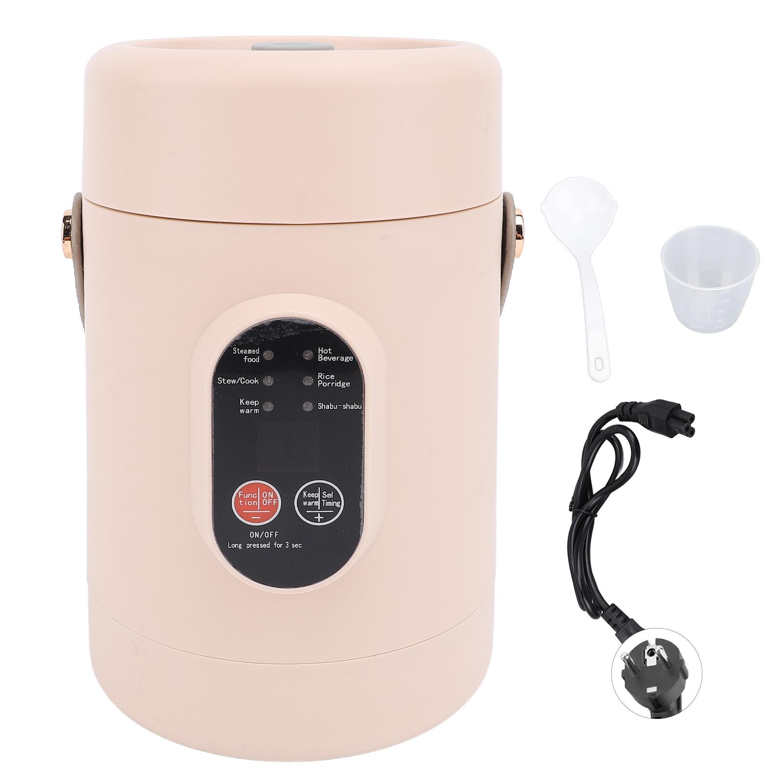 Vestidos Mini Elektrische Koker met Glazen Deksel Draagbare Stoomkoker voor Rijst Eieren Noedels Pap EU L