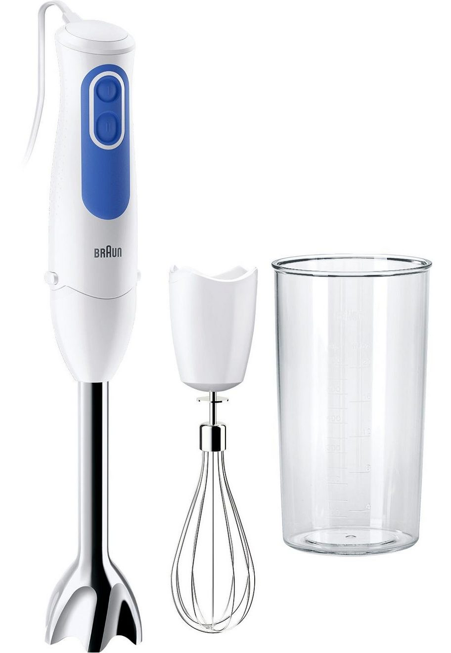 Braun Staafmixer MQ 3005 Cream MultiQuick 3 met garde en 600 ml mengbeker