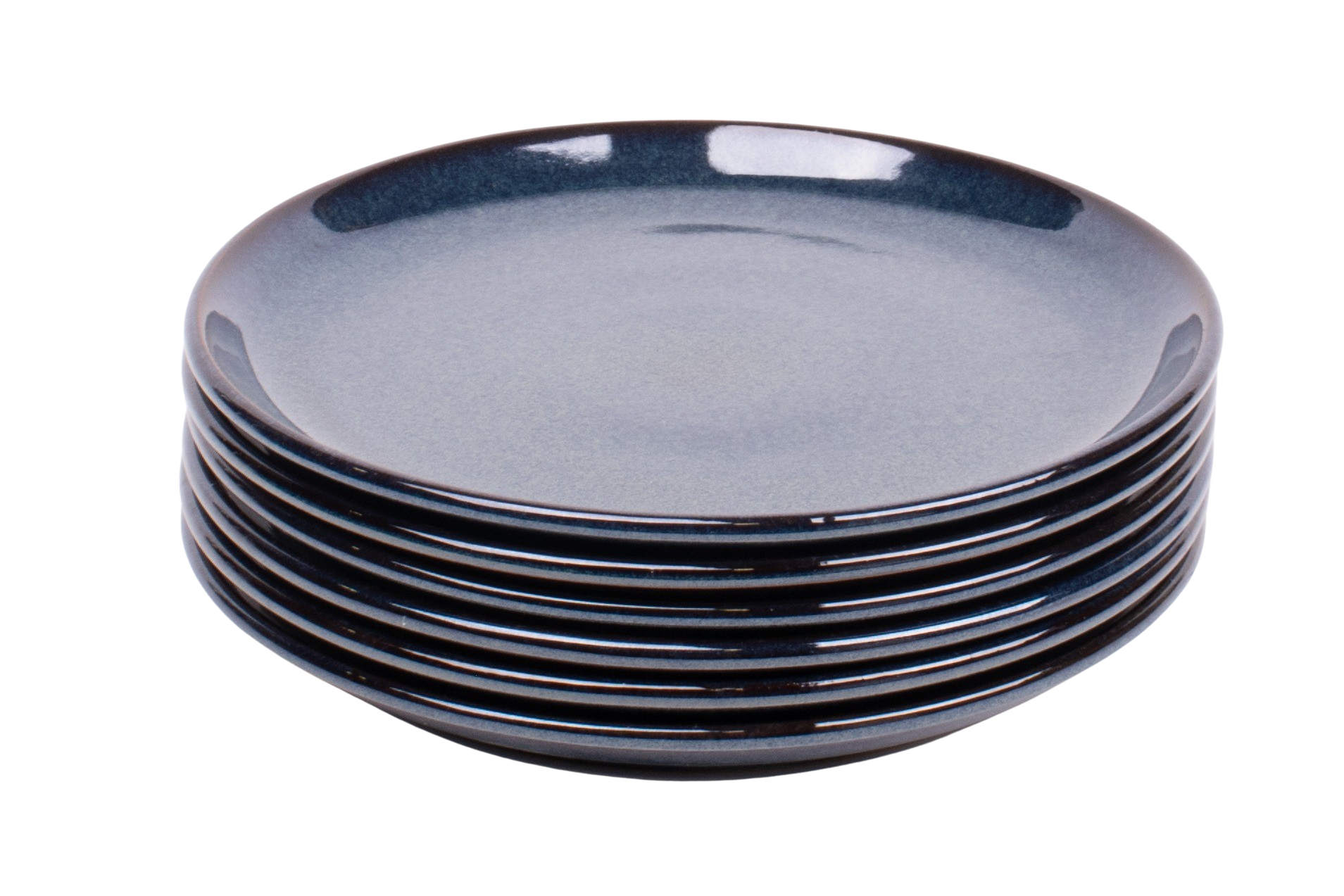 Kade 171 Set van 6 gebaksbordjes - 16 cm - Faro - blauw - Portugees stoneware